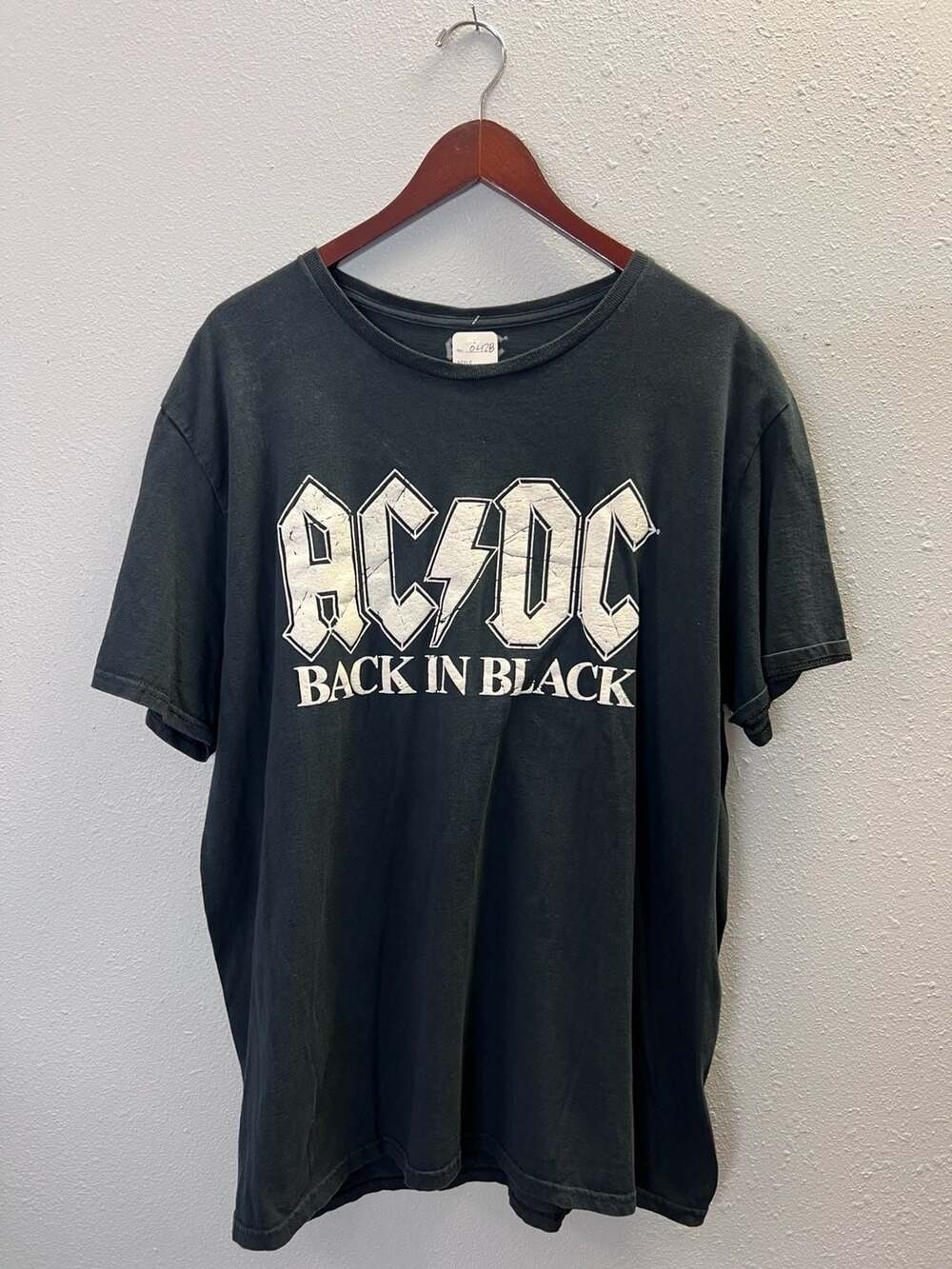 AC/DC Back in Black Band Logo Graphic T-Shirt XL Black 0428